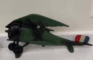 Vintage Sexton Cast Metal WWI Biplane N142 Wall Decor or Doorstop